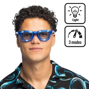 Ruedelafete Lunettes party LED Blink - Bleu