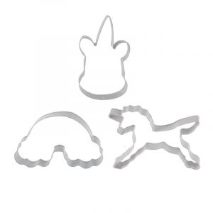 Image de Lot de 3 Emporte Pièces "Licorne" 12cm Argent Prix