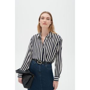 Caroll 232C-CABY Chemise, Marine, 44 Femme