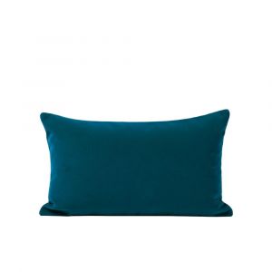 Housse de coussin en Velours mat au tissage dense Bleu