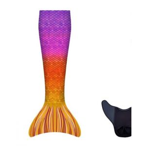 Déguisement queue de sirène avec monopalme aquaris Kuaki Mermaids