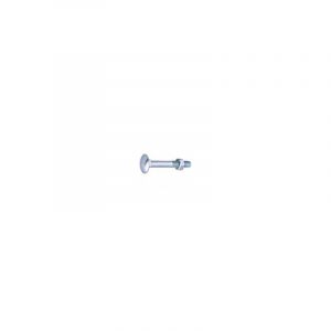 VisWood Boulons Japy en acier zingué avec tête ronde collet carré 8x50 mm BRICOZOR