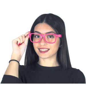 Ruedelafete Lunettes néon Roses sans verre