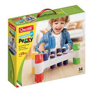 Quercetti 4120 Hammer Peggy; Jeu éducatif pour Le Premier âge