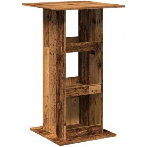 VidaXL Table De Bar Avec Rangement Vieux Bois Bois D?Ingénierie