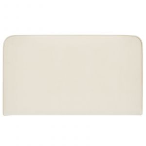 Idimex Tête de lit en tissu peau de pêche, crème, à fixer au mur, 120 m