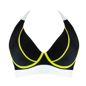 Haut de maillot de bain tour de cou noir