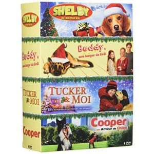 Chien n° 3 - Coffret 4 films : Tucker & moi + Shelby + Buddy, mon berger de Noël + Cooper, un amour de chien ! [DVD]