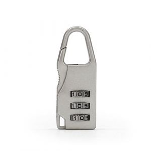 Mini Cadenas à Code pour Bagages, Valises, Sac à dos, Combinaison à 3 chiffres, alliage de zinc, couleur Argent