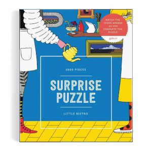 Galison Puzzle 1000 pièces surprise : Petit Bistro