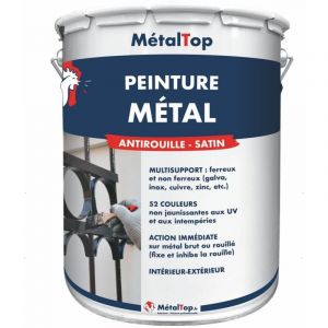 Peinture Metal - Noir graphite - RAL 9011 - Pot 15L