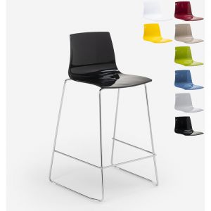 Grand Soleil Tabouret design moderne de bar et cuisine 86 cm Mini Imola - couleur:Noir