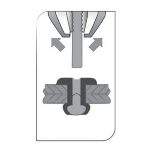 Scell-it Rivet alu tête plate 4.8 x 10 - Sbox ASD4810