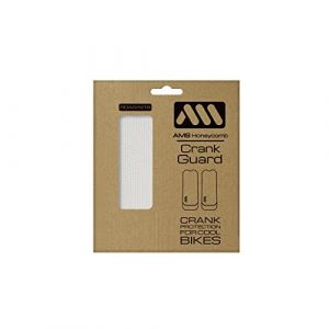 All Mountain Style | Prot&egrave;ge-manivelle pour V&eacute;lo | Protection Durable et Robuste | L&eacute;ger, R&eacute;sistant &agrave; l'Eau/Boue | Mat&eacute;riau en Honeycomb 380 microns PVC semi-rigide | Clear