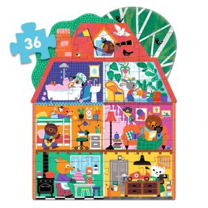 Djeco Puzzle Maison & ses copains 36 pcs