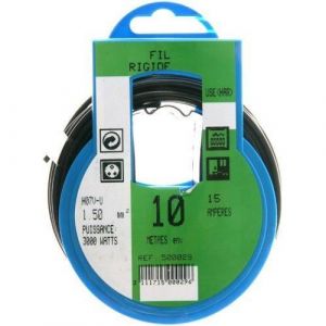 Image de PROFIPLAST Couronne de câble 10 m HO7V U 1,5 mm2 Noir