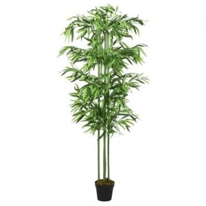 VidaXL Bambou artificiel 240 feuilles 80 cm vert