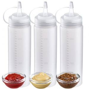 Westmark Bouteille à Presser - Dosage Précis et Remplissage Propre des Bouteilles Stables avec de la Mayo, Sauce Bbq et autres Liquides, Hygiénique, sans BPA - 240 ml