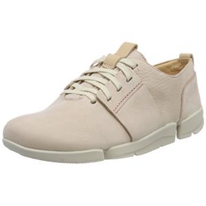 Image de Clarks Tri Caitlin, Sneakers Basses Femme, Rose (Nude Pink), 37 EU