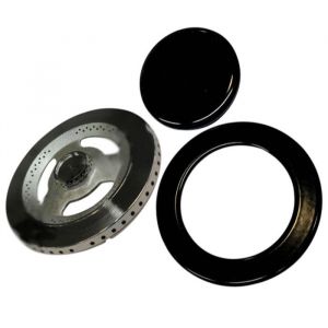 Smeg Sos Accessoire Couronne de br&ucirc;leur + 2 chapeaux pour Plaque de cuisson 882410061