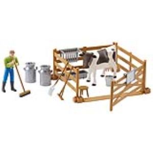 Bruder Toys 62600 - Enclos à vache avec personnage