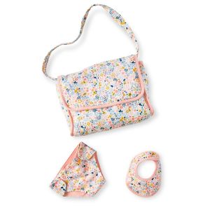 Vertbaudet Sac à langer poupon + couche + bavoir