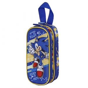 Image de Karactermania Sega-Sonic Step Trousse 3D Double, One Size Bleu