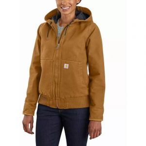 Carhartt Women's Washed Duck Active Jacket - Veste de loisirs taille XL, brun