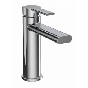 Robinet mitigeur de lavabo couleur chromée avec cartouche en céramique de 35 mm Elliptica Onbath