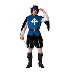 Atosa Déguisement Homme Mousquetaire Bleu