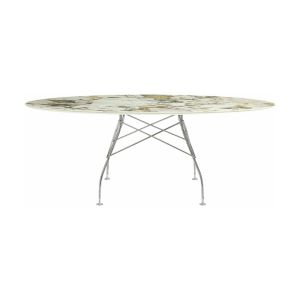 Kartell Table Glossy - Symphonie - chrome - oval