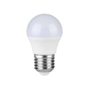 Image de V-TAC VT-1879 Ampoule led E27 4,5W Mini globe G45 lumi&egrave;re Blanc froid 6400K- sku 217409 - Blanc