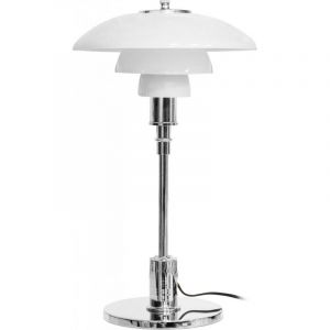 Privatefloor Lampe de bureau pl 3/2 Acier/Verre opalin Acier Acier inoxydable, Verre, Acier, Metal, Metal Acier