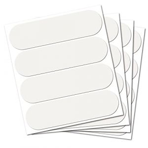 B reflective eco standard lot de 4 kit 4 autocollants reflechissants 8 5 x 2 7 cm blanc