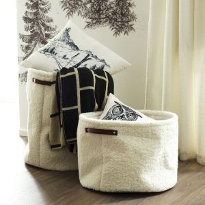 Panier Mouton Petit Modèle TOISON Blanc