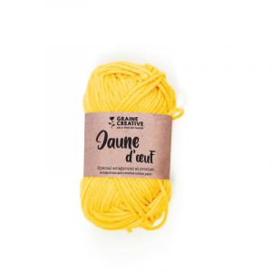 Graine Créative Fil De Coton Amigurumi Jaune D'oeuf