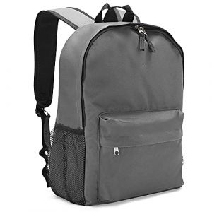 Waytex Sac &agrave; dos ordinateur portable 15,6 pouces tissu polyester imperm&eacute;able multipoches Gris