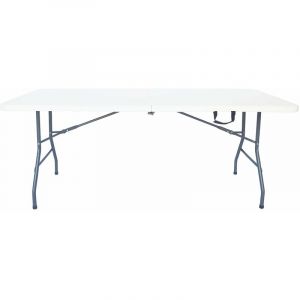 Habitat et Jardin Table de jardin pliante "Foldy" - 180 x 74 x 74 cm - Blanc