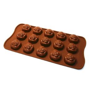 Silikomart Moule à chocolat Easy Choc Rose en silicone