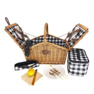 Les Jardins de la Comtesse Panier pique-nique en osier Montaigne - 4 personnes