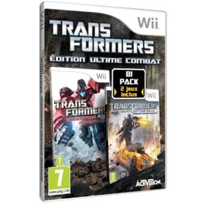 Bi-Pack Transformers : La face cachée de la lune + Aventures sur Cybertron [Wii]