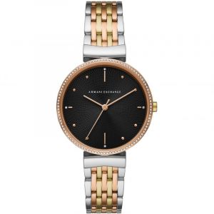 Armani Exchange Montre femme ZOE AX5911 - Bracelet Acier Doré