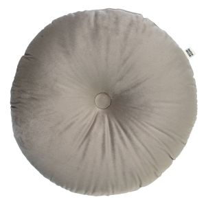 Dutch Decor Coussin rond Beige en velours