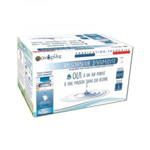 Absorbeur d'humidité large 40m² + 1 recharge
