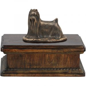 Yorkshire Terrier, York, Yorkie - Urne pour cendres de chien, urne classique avec statuette, urne élégante avec chien par Art-Dog