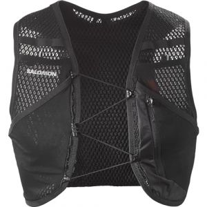 Salomon Active Skin 4 No Flasks Gilet d'hydratation Trail Running Randonn&eacute;e V&eacute;lo Unisexe, Compatible avec gourdes Souples (Non incluses), Facilit&eacute; d&rsquo;hydratation, Fit pr&eacute;cis, Rangement optimis&eacute;