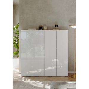 Armoire derangement 4 portes 8 étagères reglable