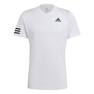 Adidas Club 3 Stripes T-shirt Hommes - Blanc, Noir