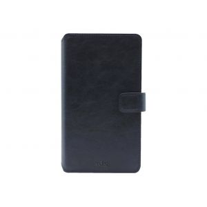 Puro Universal Wallet 360° - Xl - Étui À Rabat Pour Téléphone Portable - Cuir Écologique - Bleu