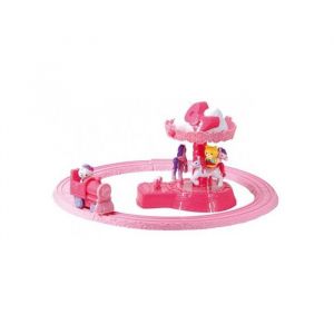 Otto Office Hello kitty circuit de train avec locomotive motorisees et carrousel - coffret fete foraine et manege - parc attraction - jouet fille nouveaute